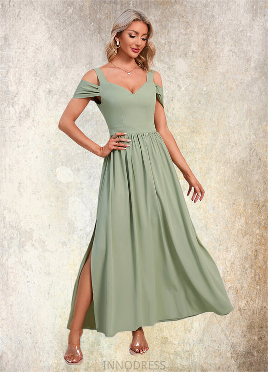 Keyla Ruffle Sweetheart Elegant A-line Polyester Maxi Dresses DPP0022426