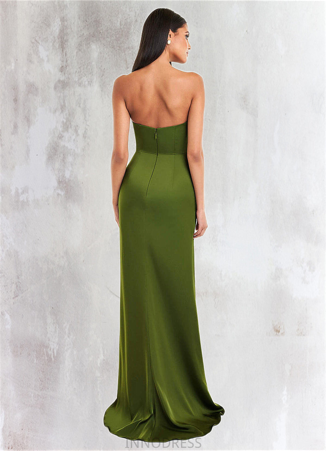 Jakayla Roslyn Olive Green Rosette Gown Atelier Dresses | Azazie DPP0022884