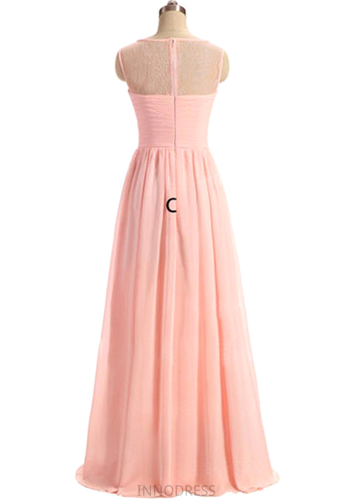 Sweetheart Sleeveless Long/Floor-Length A-Line/Princess Chiffon Bridesmaid Dresses Dania DPP0025418