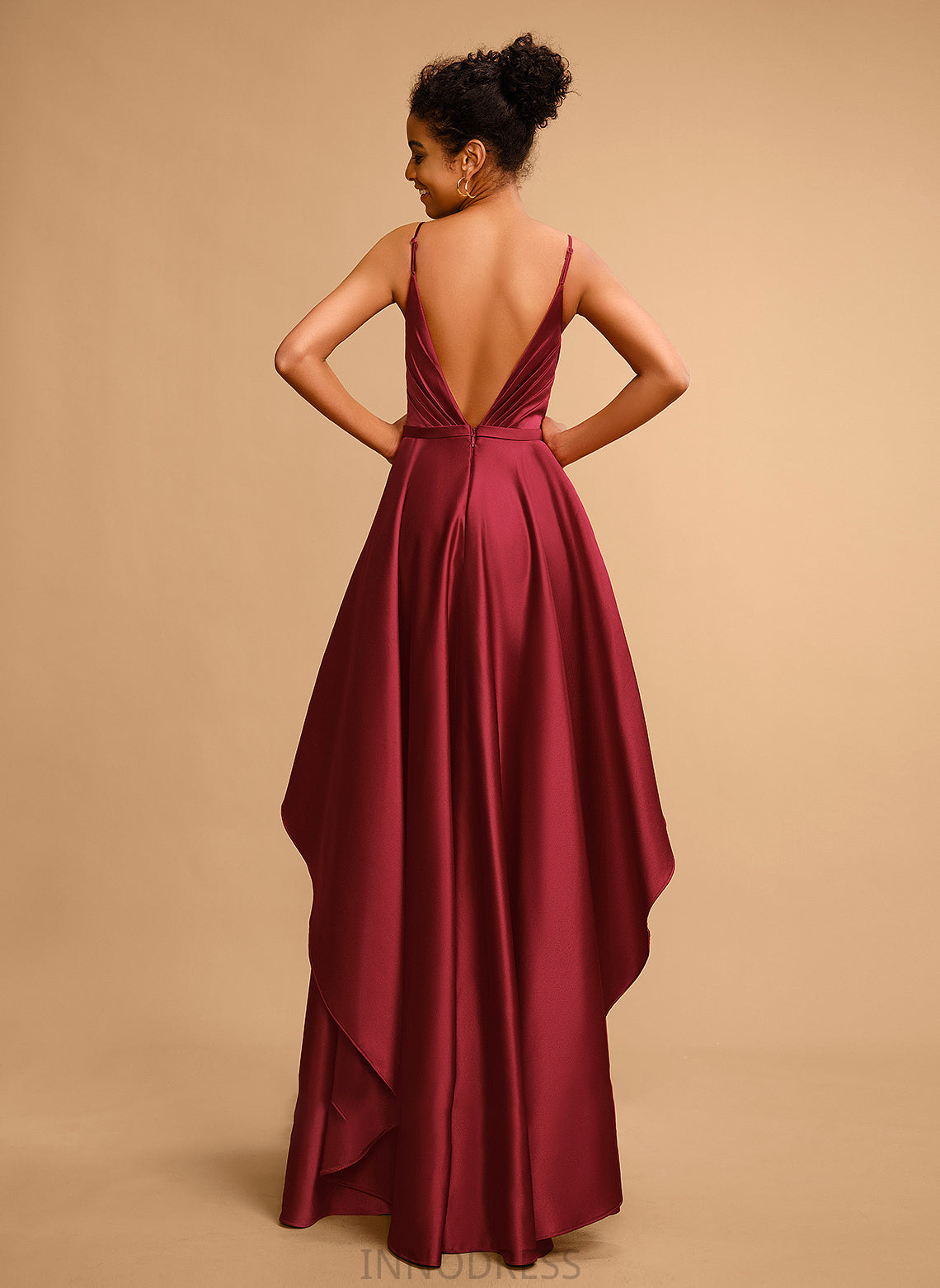 Prom Dresses V-neck Floor-Length Ball-Gown/Princess Emely Satin