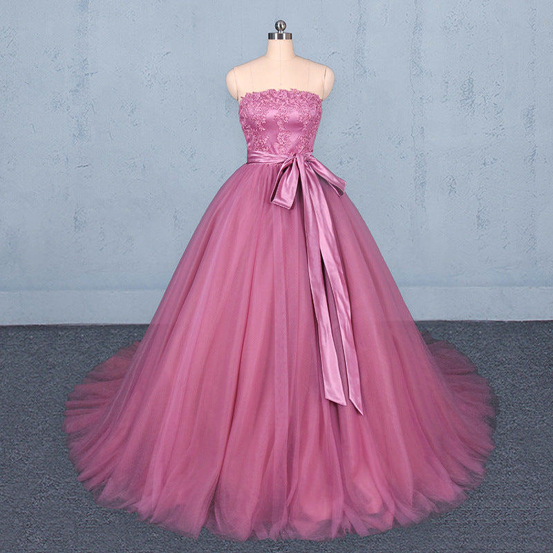 Strapless Ball Gowns Prom Dresses Simple Quinceanera Dresses For Teens