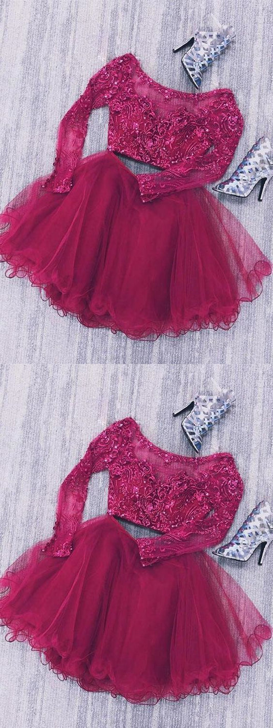 Burgundy Homecoming Dresses Layla Short 11404