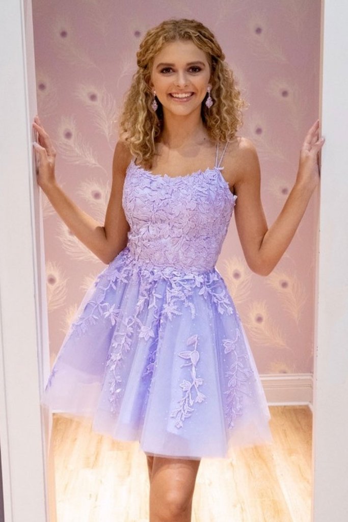 PURPLE Homecoming Dresses Miracle TULLE COCKTAIL DRESS 12809