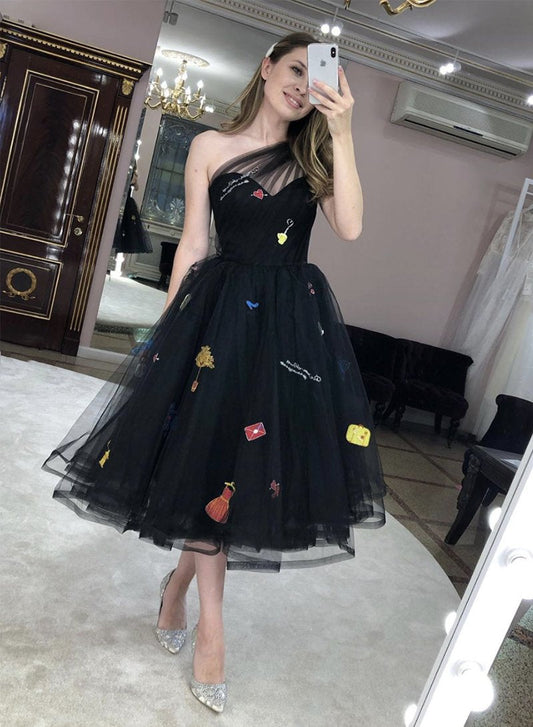 BLACK Homecoming Dresses Lilian TULLE SHORT DRESS 13089