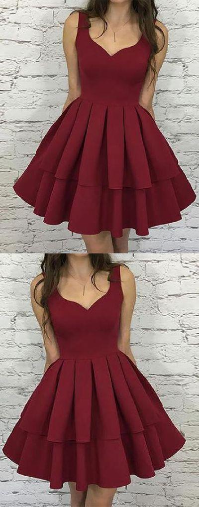 Homecoming Dresses Shannon Excellent Simple Short Burgundy 138