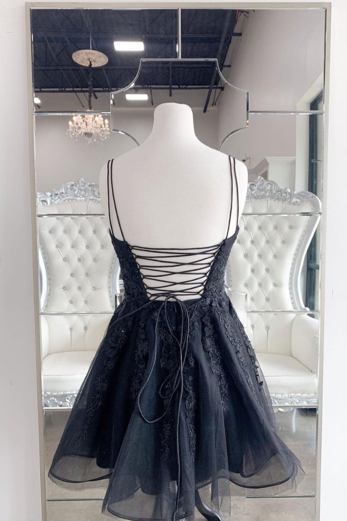 BLACK COCKTAIL DRESS Homecoming Dresses Magdalena 15186