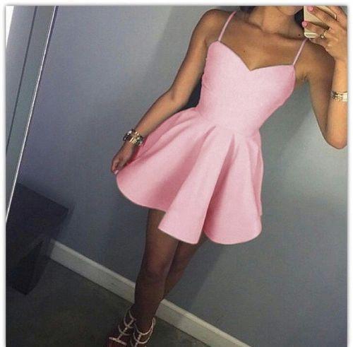 Pink Homecoming Dresses Salma Short 15646