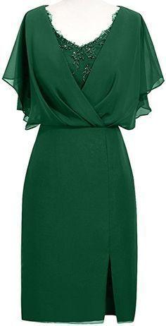 Green Short Homecoming Dresses Nicole Chiffon 20242