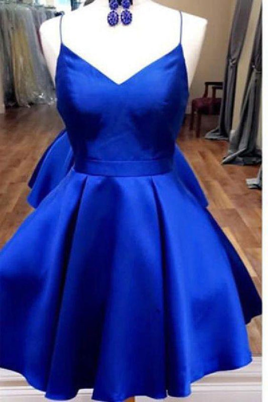 Sanai Homecoming Dresses Royal Blue Short Gowns Junior 216