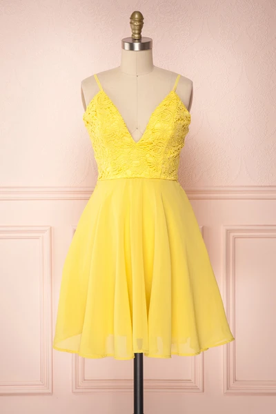 Gown Yellow Cherish Homecoming Dresses 22205