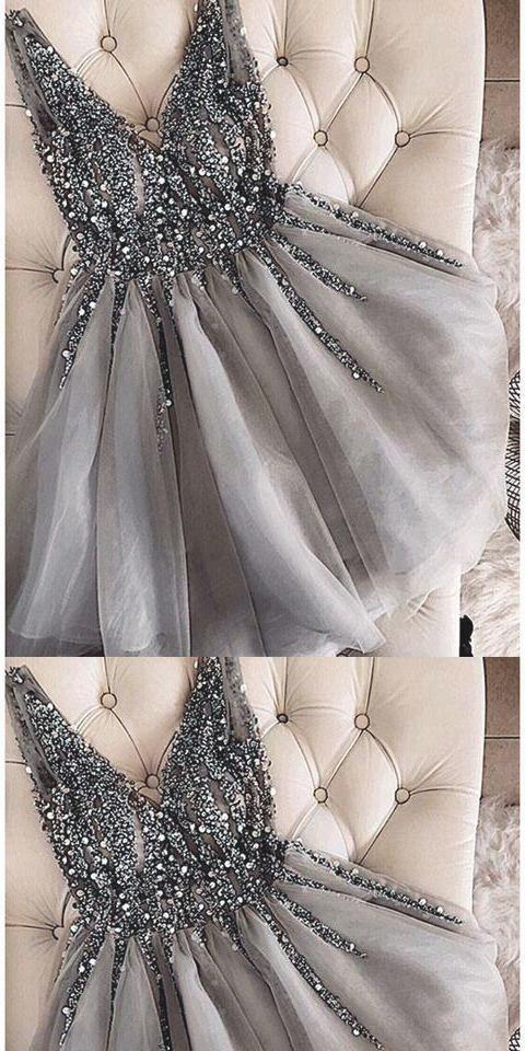 Grey Felicity Homecoming Dresses Short Formal 22244