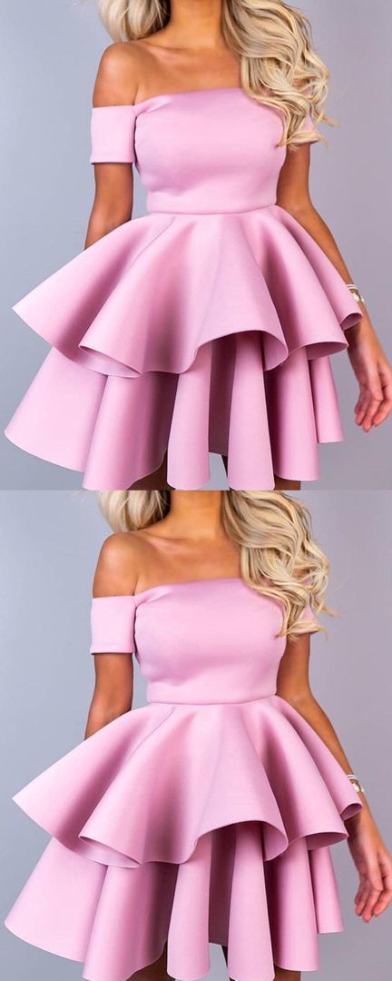 Homecoming Dresses Maureen Pink Short 24478