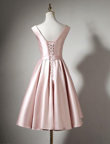 Real Made Short Dresses Kinley Pink Homecoming Dresses Graduation Dress 2849