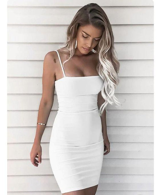 White Homecoming Dresses Mya Short 4182