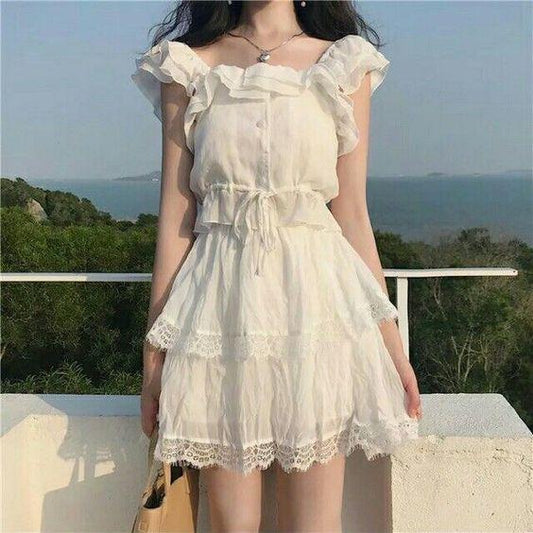 White Rosemary Homecoming Dresses Cute 4220