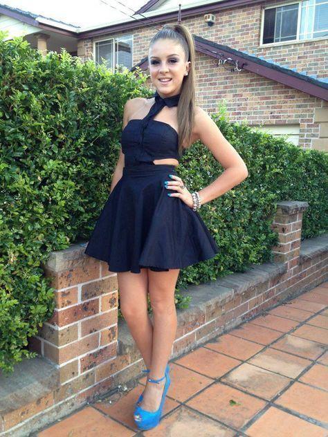 Black Halter Mini Dress Pamela Homecoming Dresses Little Black Dress Cheap 7400