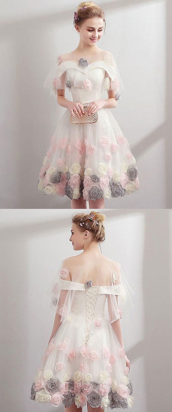 Cute Sweetheart Tulle Short Tulle Camryn Homecoming Dresses 789