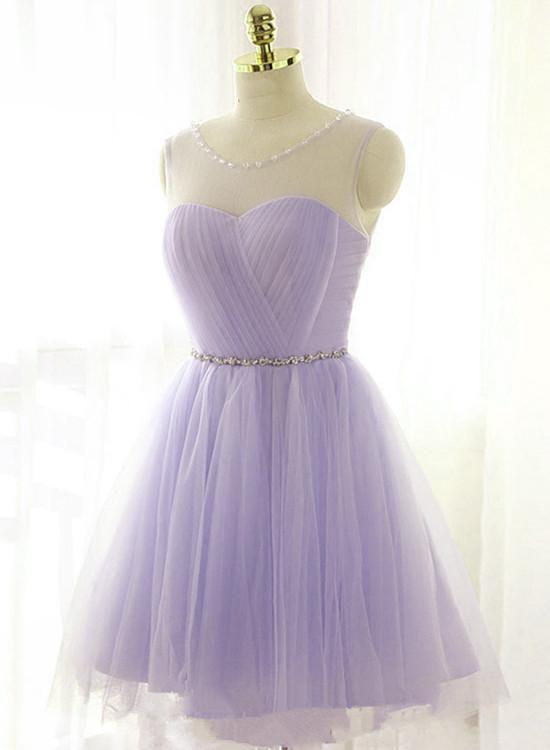 Cute Lavender With Kara Homecoming Dresses Belt 9170