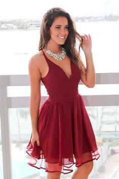 Red Homecoming Dresses Yasmin Short 9387